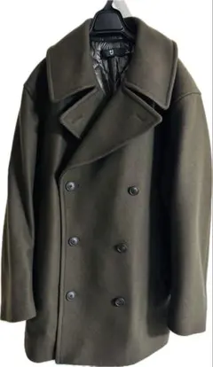 ジルサンダー×ユニクロ　オリーブグリーン ピーコート