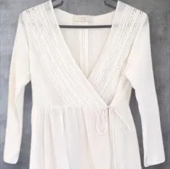 B:MING by BEAMS Vネック刺繍カシュクールワンピースS 羽織り