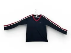 adidas ネイビー Vネック カットソー M