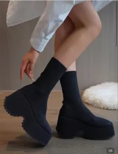 SHEIN 厚底ショートブーツ JP24.5(CN39)