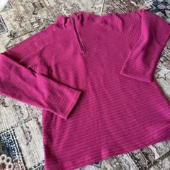 patagonia ピンク ストライプ フリースジャケット