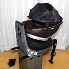 美品Combi360度回転クルムーヴ スマートISOFIXエッグショック◆コンビ