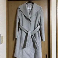 UNTITLED グレー ウールロングコート