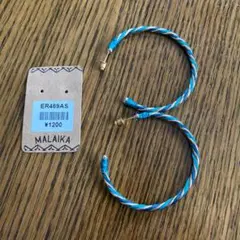 ■新品未使用■ マライカ フープピアス グリーン/ゴールド