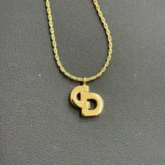 Christian Dior ディオール CDロゴ ネックレス ゴールド①