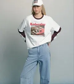 Kodacolor グラフィックTシャツ ホワイト　Kodak　H&Mのサムネイル