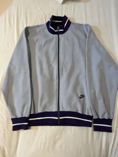 70s 80s NIKE トラックジャケット Mサイズ グレー/ネイビー - メルカリ