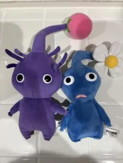 PIKMIN ぬいぐるみ 紫ピクミン 青ピクミン 2体セットのサムネイル