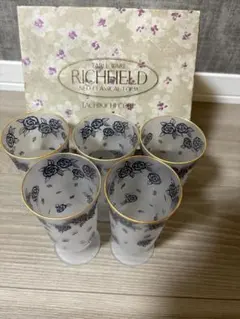 たち吉　グラス　花柄