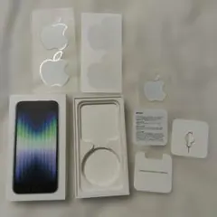iphone SEの空箱(ピン、取説、ステッカーシール付属)