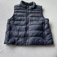 ラルフローレン　ベビー18M ダウンベスト　ネイビー　美品　80 90