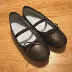 UNITED ARROWSバレエフラット シューズ 黒20cm
