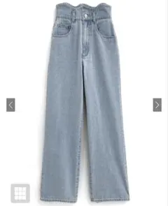 GRL ウエストウェーブデザインデニムパンツ[gn290]