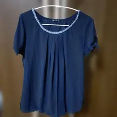 C.D.S BASIC ネイビー ビジュー付き カットソーのサムネイル