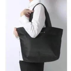 アニエスベー トートバッグ ブラック ファスナー付き