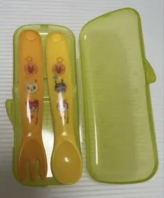 アンパンマン 子供用 スプーン&フォーク カトラリーケース付きセット