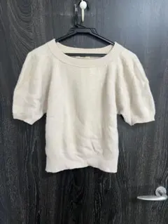 snidel 半袖ニット パフスリーブ