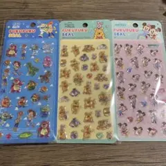 ディスニーぷくぷくシール3セット