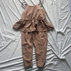 ペプラムトップス＆パンツ セットアップ 120