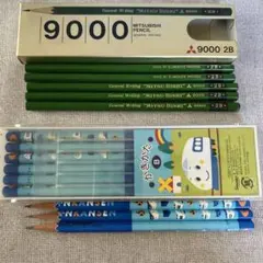 Mitsubishi 9000 2B 鉛筆セット + 新幹線鉛筆のサムネイル