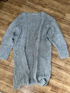 mystic グレー ニットカーディガン F