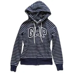 GAP ストライプ ボーダー フード付きパーカー y2k 平成 archive
