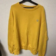 Champion イエロー クルーネック トレーナー XL