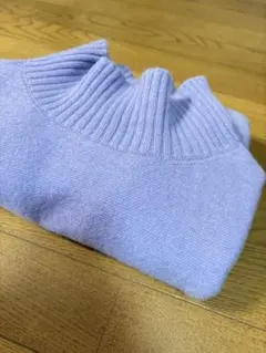 ノーリーズソフィ　モックネックニット　薄紫　日本製