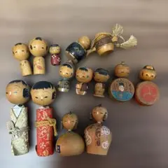 こけしなど置物 約30体 大量セット まとめ売り 昭和レトロ 創作 伝統
