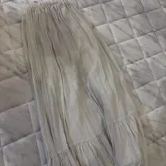 AMERICAN HOLIC ロングフレアスカート ライトグレー M
