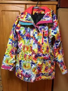 BLMG スノーボードウェア カラフル花柄とパンツセット