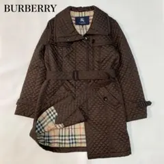 大きいサイズ✨　BURBERRY 2way キルティング　コート　ベルト　46
