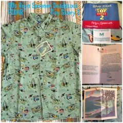 【デッドストック】レア限定ピクサートイストーリー2レインスプーナーアロハシャツM
