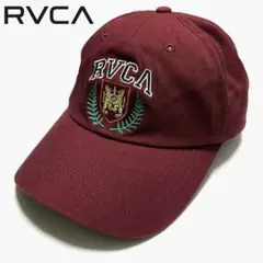 RVCA/ルーカ レッド系色 エンブレム刺繍 キャップ