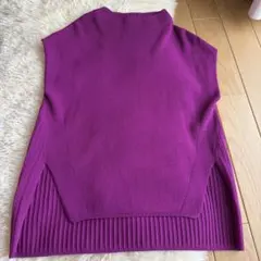 PINORE ノースリーブニット 38 パープル