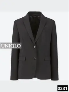 0231 ✨️美品✨ UNIQLO ストレッチジャケット ブラック