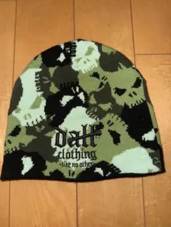 DALL clothing スカルカモフラニット帽