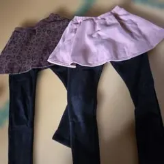 デビロック　スカート付きレギンス セット　130