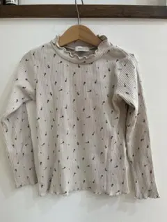 SERAPH セラフ　フリルネック 花柄 長袖カットソー 120