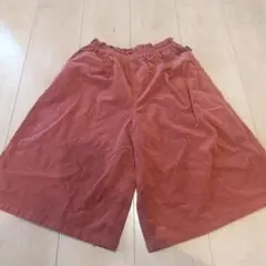 キッズ女の子 ベルメゾン 5分丈フレアガウチョパンツ 140㎝ オレンジ☆