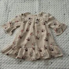 【6973】baby GAP 90cm 花柄ワンピース　フォーマルにも◎