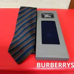 Burberry's シルクネクタイ　ストライプ　新品靴下付き