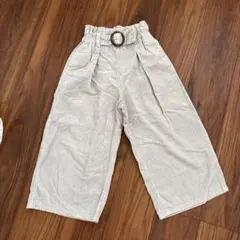 【140㎝】ストライプ コーデュロイ ワイドパンツ