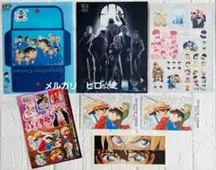 名探偵コナン　黒鉄の魚影　両面ピンナップ・正義の味方ステッカー等　計7点