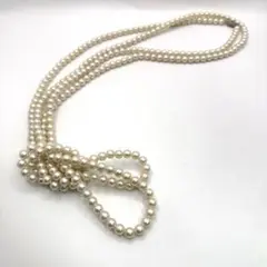 超ロング パールネックレス 220cm 7mm珠