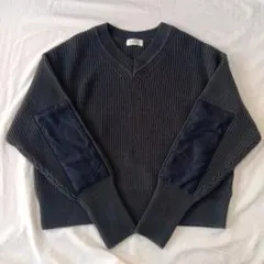 IENA　肘当て付きウールセーター