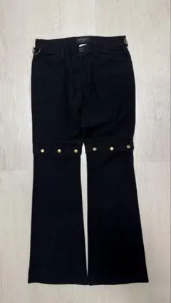 BLACK PEACE NOW フロントボタン ジッパー付フレアパンツ - メルカリ