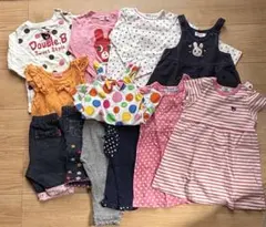 ミキハウス12点　女の子　キッズ　服セット まとめ売り　90センチ