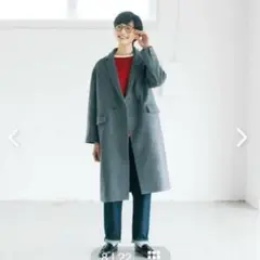 グレー チェスターコート