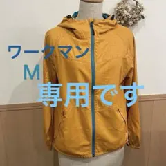 【専用です】ワークマン幾何学模様 オレンジ色マウンテンパーカー